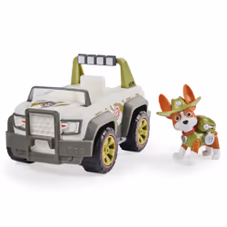 PAW Patrol , Tracker’s Jungle Cruiser Vehicle with Collectible Figure, for Kids Aged 3 and up, Car, 3 yr(s), Multicolour