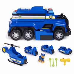 PAW Patrol , Chase’s 5-in-1 Ultimate Cruiser with Lights and Sounds, for Kids Aged 3 and up, Vehicle set, 3 yr(s), LR44, Mult ...