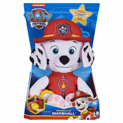 PAW Patrol , Snuggle Up Marshall Plush with Flashlight and Sounds, for Kids Aged 3 and up, Toy dog, 3 yr(s), Interactive, Sou ...
