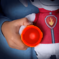 PAW Patrol , Snuggle Up Marshall Plush with Flashlight and Sounds, for Kids Aged 3 and up