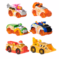 PAW Patrol , True Metal Spark Gift Pack of 6 Collectible Die-Cast Vehicles, 1:55 Scale