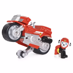 PAW Patrol , Moto Pups Marshall’s Deluxe Pull Back Motorcycle Vehicle with Wheelie Feature and Figure, Motorcycle, PAW Patrol ...