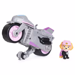 PAW Patrol , Moto Pups Skye’s Deluxe Pull Back Motorcycle Vehicle with Wheelie Feature and Figure, Motorcycle, PAW Patrol, 3  ...