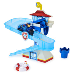 PAW Patrol , Adventure Bay Bath Playset with Light-up Chase Vehicle, Bath Toy for Kids Aged 3 and up