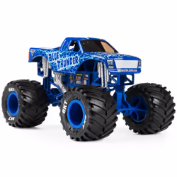 Monster Jam , Official Blue Thunder Monster Truck, Collector Die-Cast Vehicle, 1:24 Scale