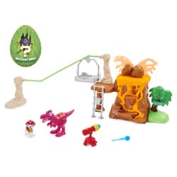 PAW Patrol , Dino Rescue Volcano Playset with Zipline and 3 Exclusive Figures