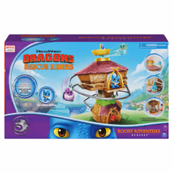 DreamWorks Dragons Dragons Rescue Riders, Roost Adventure Playset with Mini Winger Dragon Exclusive Collectible Action Figure ...