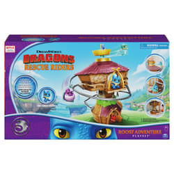 DreamWorks Dragons Dragons Rescue Riders, Roost Adventure Playset with Mini Winger Dragon Exclusive Collectible Action Figure