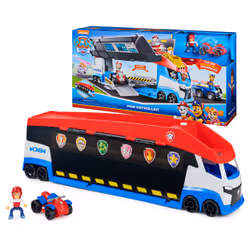 PAW Patrol , Transforming PAW Patroller with Dual Vehicle Launchers, Ryder Action Figure and ATV Toy Car, Kids Toys for Ages  ...
