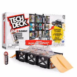 Tech Deck Play and Display Transforming Ramp Set and Carrying Case with Exclusive Fingerboard, Finger board set, 6 yr(s)