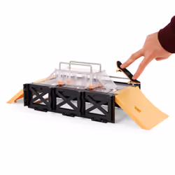 Tech Deck Play and Display Transforming Ramp Set and Carrying Case with Exclusive Fingerboard