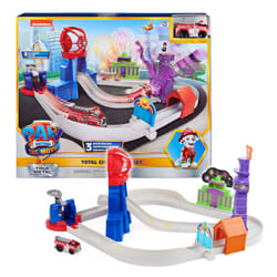 PAW Patrol True Metal Total City Rescue Movie Track Set with Exclusive Marshall Vehicle