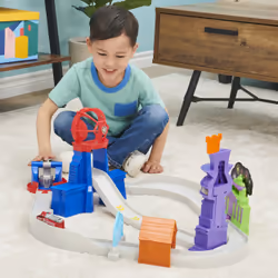 PAW Patrol True Metal Total City Rescue Movie Track Set with Exclusive Marshall Vehicle