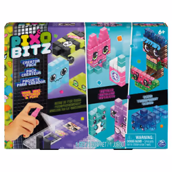 Pixobitz , Exclusive Creator Pack with 522 Water Fuse Beads, Decos and Accessories, Makes 3D and 2D Creations with No Heat, A ...