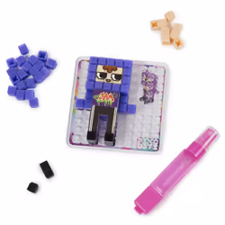 Pixobitz , Exclusive Creator Pack with 522 Water Fuse Beads, Decos and Accessories, Makes 3D and 2D Creations with No Heat, Arts and Crafts Kids Toys