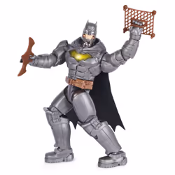 DC Comics , Battle Strike Batman 12-inch Action Figure, 5 Accessories, 20+ Sounds, Collectible Kids Toys for Boys and Girls Ages 3 and Up
