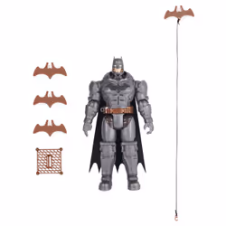 DC Comics , Battle Strike Batman 12-inch Action Figure, 5 Accessories, 20+ Sounds, Collectible Kids Toys for Boys and Girls Ages 3 and Up