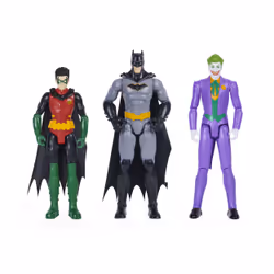 DC Comics , Batman and Robin vs. The Joker, 12-inch Action Figures, Kids Toys for Boys and Girls Ages 3 and Up