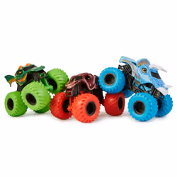Monster Jam , Charged Beasts Set, Official Dragon, Octon8er, Jurassic Attack 1:64 Scale Die-Cast Monster Trucks, Kids Toys fo ...