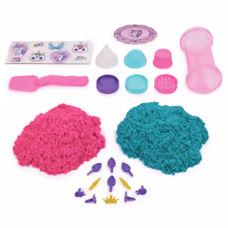 Kinetic Sand Shimmer, Unicorn Bake Shoppe Playset, 16oz (Shimmer Teal and Pink Neon), 8 Unicorn Tools, Sensory Toys for Kids Ages 3 and up - Additional view 2