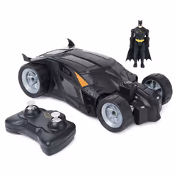 DC Comics , Batman Batmobile Remote Control Car, Easy to Drive with 4-inch Batman Figure, Kids Toys for Boys and Girls Ages 4 ...