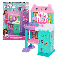 Gabby's Dollhouse , Cakey Kitchen Set for Kids with Play Kitchen Accessories, Play Food, Sounds, Music and Kids Toys for Girls and Boys Ages 3 and up