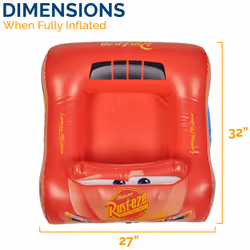 Swimways Disney Pixar Cars Inflatable Water Boat Vehicle  Inflatable Pool Floats and Kids Pool Toys  Cars Pool Party Supplies fo