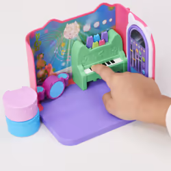 Gabby's Dollhouse , Groovy Music Room with Daniel James Catnip Figure, 2 Accessories, 2 Furniture Pieces and 2 Deliveries, Kids Toys for Ages 3 and up - Additional view 2