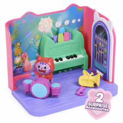 Gabby's Dollhouse , Groovy Music Room with Daniel James Catnip Figure, 2 Accessories, 2 Furniture Pieces and 2 Deliveries, Kids Toys for Ages 3 and up - Additional view 3