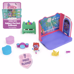 Gabby's Dollhouse , Groovy Music Room with Daniel James Catnip Figure, 2 Accessories, 2 Furniture Pieces and 2 Deliveries, Kids Toys for Ages 3 and up - Additional view 5