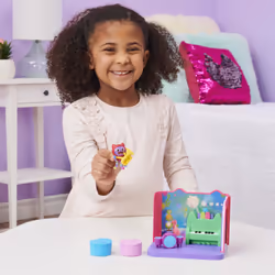 Gabby's Dollhouse , Groovy Music Room with Daniel James Catnip Figure, 2 Accessories, 2 Furniture Pieces and 2 Deliveries, Kids Toys for Ages 3 and up - Additional view 6