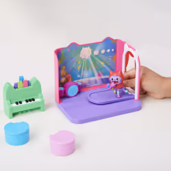 Gabby's Dollhouse , Groovy Music Room with Daniel James Catnip Figure, 2 Accessories, 2 Furniture Pieces and 2 Deliveries, Kids Toys for Ages 3 and up - Additional view 8