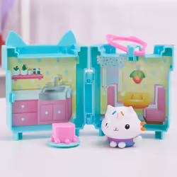 Gabby's Dollhouse Clip-On Playset with MerCat Toy Figure and Dollhouse Accessories, Kids Toys for Ages 3 and Up