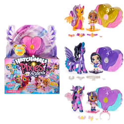 Hatchimals Pixies Riders, Radiant Roxy Pixie and Tigrette Glider Hatchimal Set with Mystery Feature