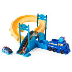 PAW Patrol , True Metal Chase Rescue Track Set with Exclusive Chase Die-Cast Vehicle, 1:55 Scale