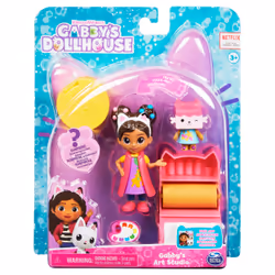 Gabby's Dollhouse Art Studio Set with 2 Toy Figures, 2 Accessories, Delivery and Furniture Piece, Kids Toys for Ages 3 and up - Additional view 2
