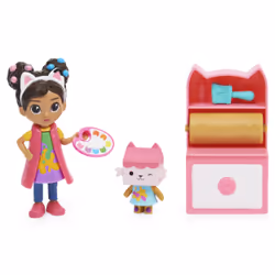 Gabby's Dollhouse Art Studio Set with 2 Toy Figures, 2 Accessories, Delivery and Furniture Piece, Kids Toys for Ages 3 and up - Additional view 3