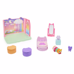 Gabby's Dollhouse Primp and Pamper Bathroom with MerCat Figure, 3 Accessories, 3 Furniture and 2 Deliveries, Kids Toys for Ages 3 and up - Additional view 5