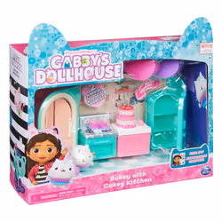 Gabby's Dollhouse Primp and Pamper Bathroom with MerCat Figure, 3 Accessories, 3 Furniture and 2 Deliveries, Kids Toys for Ages 3 and up - Additional view 6