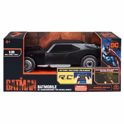 DC Comics The Batman Batmobile Remote Control Car with Official Batman Movie Styling, Kids Toys for Boys and Girls Ages 4 and Up