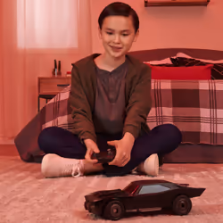 DC Comics The Batman Batmobile Remote Control Car with Official Batman Movie Styling, Kids Toys for Boys and Girls Ages 4 and Up