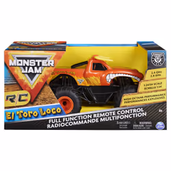 Monster Jam , Official El Toro Loco Remote Control Monster Truck, 1:24 Scale, 2.4 GHz, for Ages 4 and up
