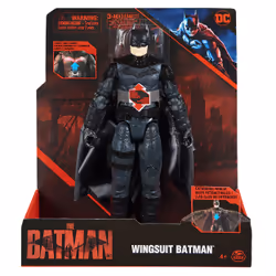 DC Comics , Batman 12-inch Wingsuit Action Figure with Lights and Sounds, Expanding Wings, The Batman Movie Collectible Kids Toys for Boys and Girls Ages 3 and up - Additional view 5
