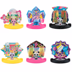 Zoobles Kosmic Kitty Transforming Collectible Figure and Happitat Accessory
