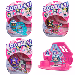 Zoobles Z-Girlz Uni-QT Transforming Collectible Figure and Happitat Accessory, Action/Adventure, 5 yr(s), Multicolour