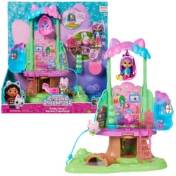 Gabby's Dollhouse Transforming Garden Treehouse Playset with Lights, 2 Figures, 5 Accessories, 1 Delivery, 3 Furniture, Kids Toys for Ages 3 and up