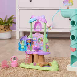 Gabby's Dollhouse Transforming Garden Treehouse Playset with Lights, 2 Figures, 5 Accessories, 1 Delivery, 3 Furniture, Kids Toys for Ages 3 and up - Additional view 4