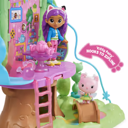 Gabby's Dollhouse Transforming Garden Treehouse Playset with Lights, 2 Figures, 5 Accessories, 1 Delivery, 3 Furniture, Kids Toys for Ages 3 and up - Additional view 5