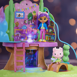 Gabby's Dollhouse Transforming Garden Treehouse Playset with Lights, 2 Figures, 5 Accessories, 1 Delivery, 3 Furniture, Kids Toys for Ages 3 and up - Additional view 6