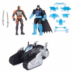 DC Comics Batman Bat-Tech Crawler with 4-inch Exclusive Deathstroke and Batman Action Figures